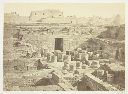 New Excavation at Medinet-Haboo by Francis Frith, photograph, 1860