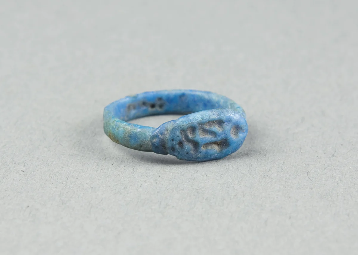 Ring: Usermaatre-Setepenre (Ramesses II) by Egyptian, metalwork, -1279--1213