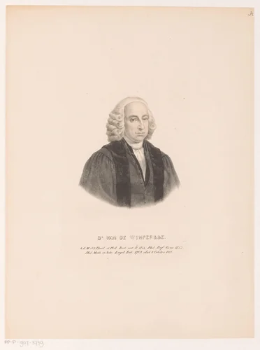 Portret van Dionysius van de Wijnpersse by Leendert Springer, print, 1850