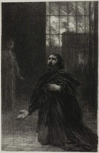 Rienzi, Act V: Rienzi's Prayer by Henri Fantin-Latour, print, 1881-1891