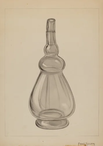 Wine Bottle by Frank Nelson, index of american design, 1937