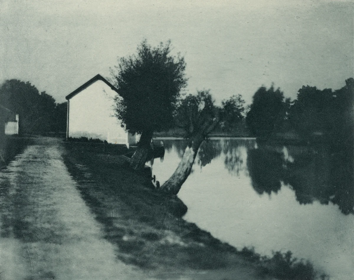 The Moonlit River by Peter Henry Emerson, photograph, 1890-1891