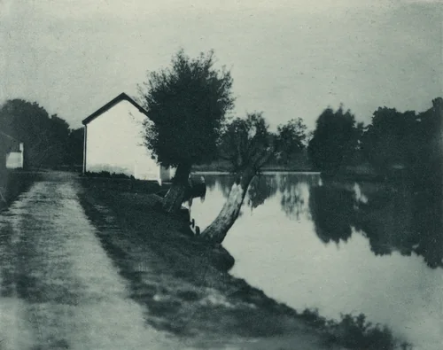 The Moonlit River by Peter Henry Emerson, photograph, 1890-1891