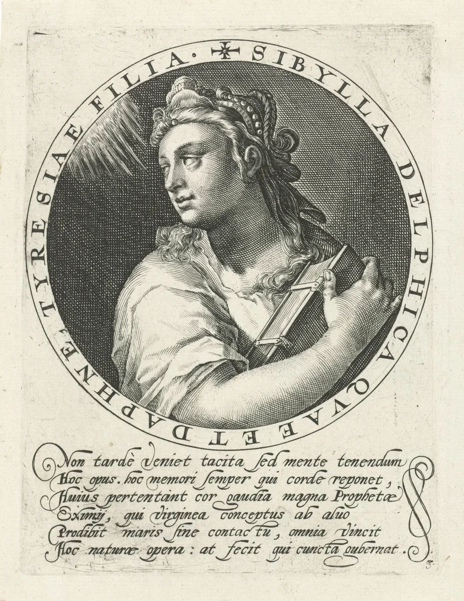 Delfische Sibille by Crispijn van de Passe, print, 1601