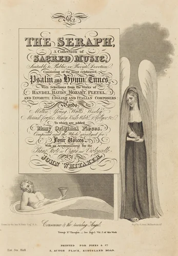 Conscience and the Recording Angel by William Blake, print, 1818