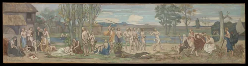 Ludus pro patria (Patriotic Games) by Pierre Puvis de Chavannes, painting, 1878-1894