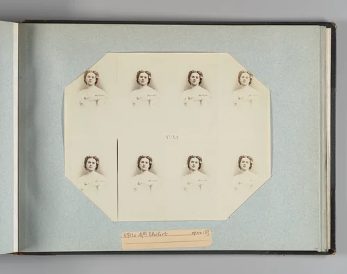 Mlle Ghibert[?] by André Adolphe-Eugène Disdéri, photograph, 1865