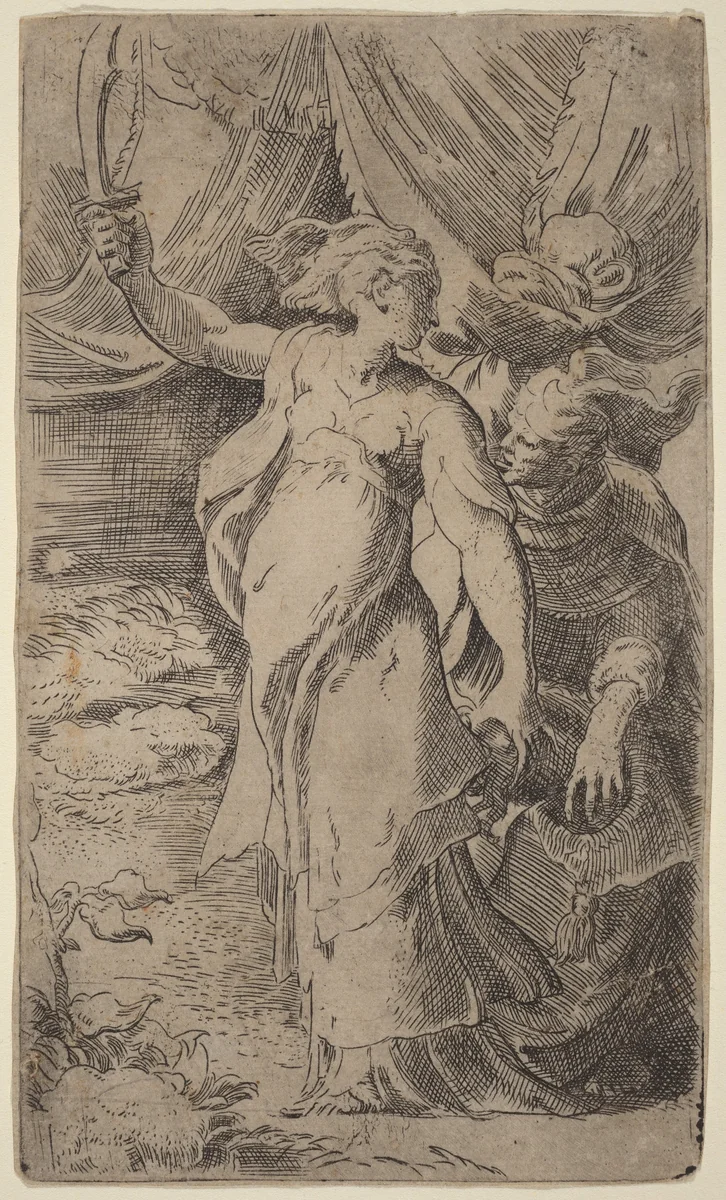 Judith by Parmigianino, print, 1503-1540