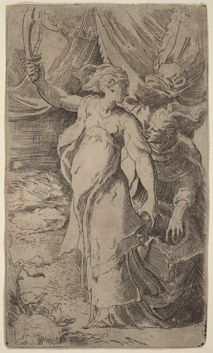 Judith by Parmigianino, print, 1503-1540