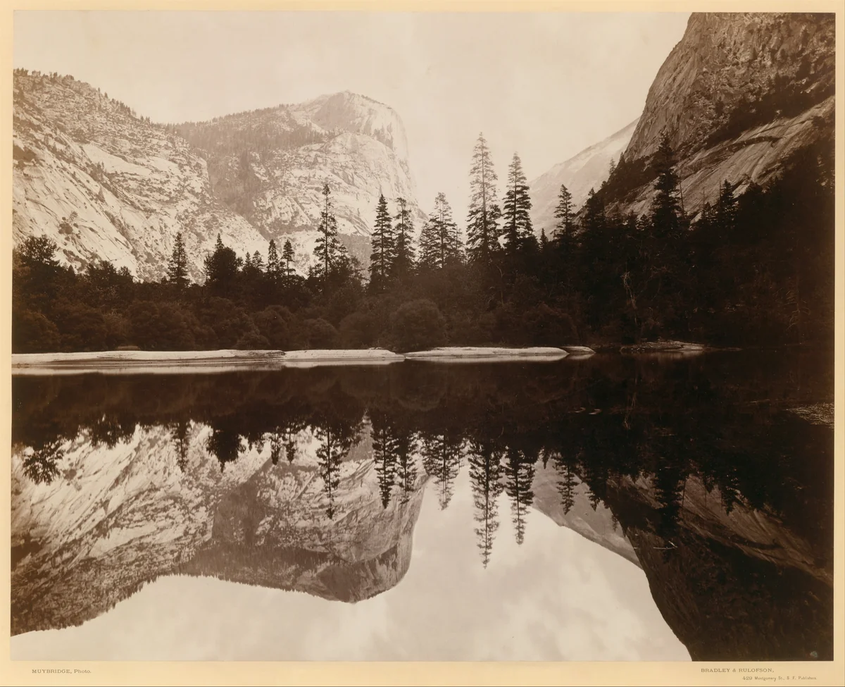 Mirror Lake, Valley of the Yosemite by Eadweard Muybridge, photograph, 1872