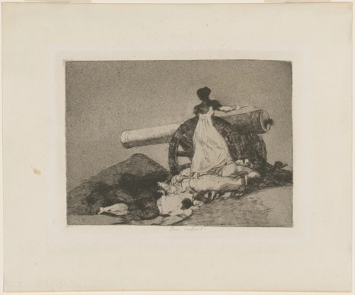 Que valor! (What Courage!) by Francisco Goya, print, 1863