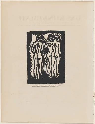 Komposition by August Macke, print, 1918