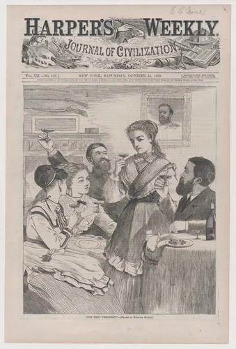 "Our Next President" (from "Harper's Weekly," Vol. XII) by Winslow Homer, print, 1868