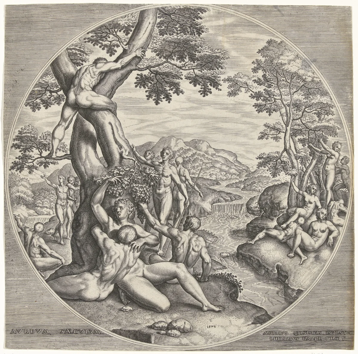 Gouden eeuw by Unknown, print, 1573