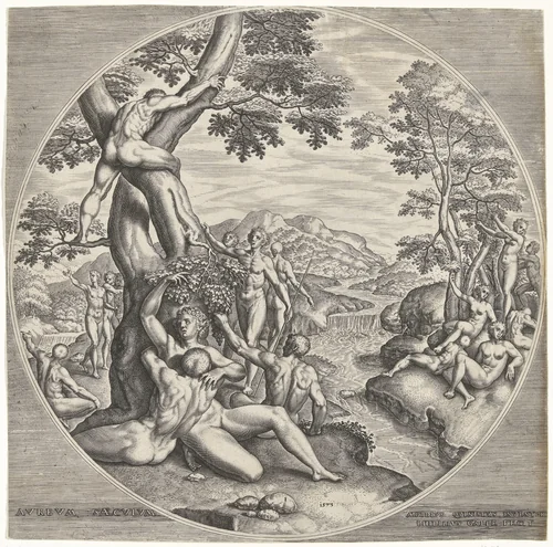 Gouden eeuw by Unknown, print, 1573