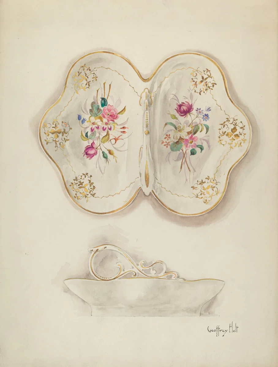 Bowl by Geoffrey Holt, index of american design, 1937