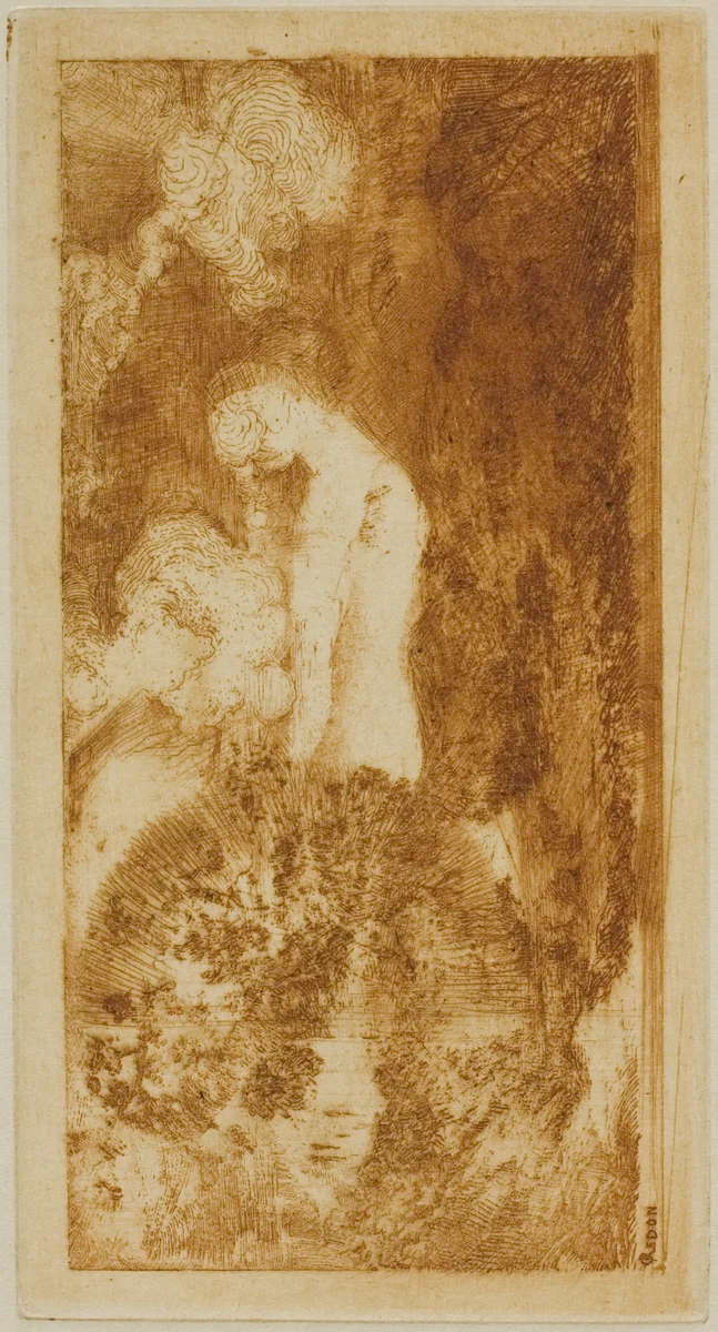 Bather by Odilon Redon, print, 1904