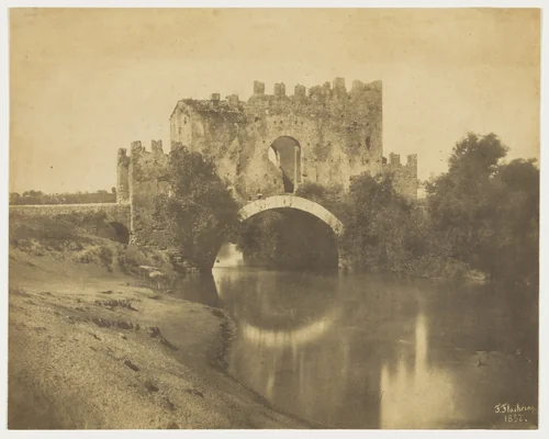 Ponte Nomentano, Rome by Frédéric A. Flacheron, photograph, 1852