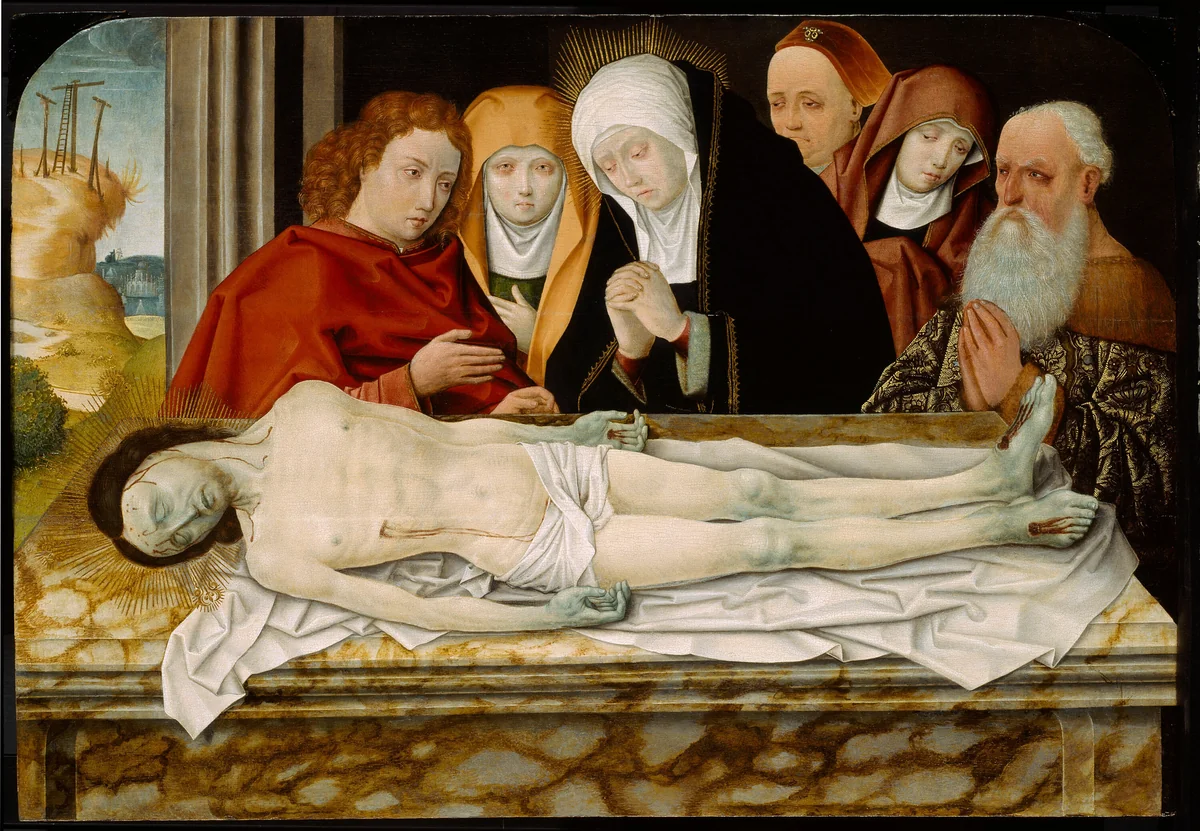 Entombment by German, painting, 1495-1505