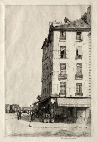 Quay Montebello by Herman Armour Webster, print