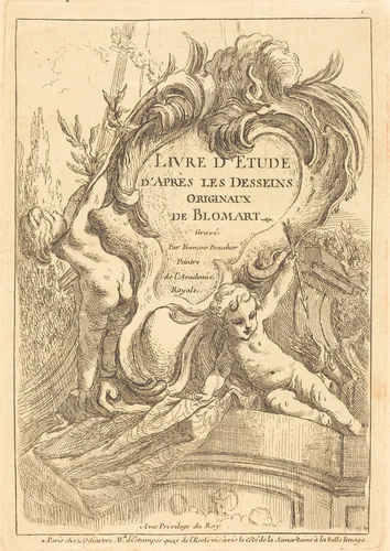 Title Page by François Boucher, print, 1735