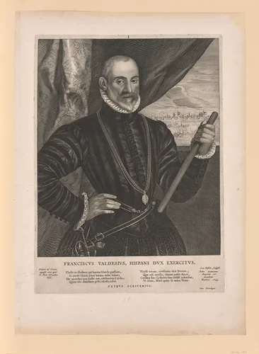 Francisco Valdes, Spanish commander, from Quatuor Personae by Cornelis Visscher, print, 1649