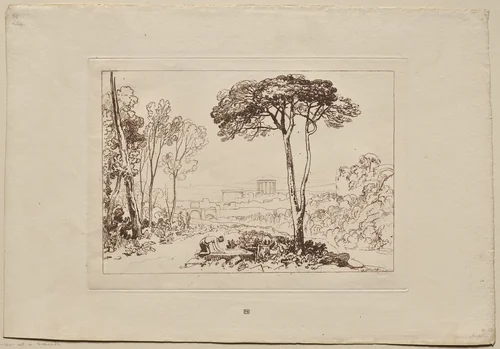 Liber Studiorum: Scene in the Campagna by Joseph Turner, print