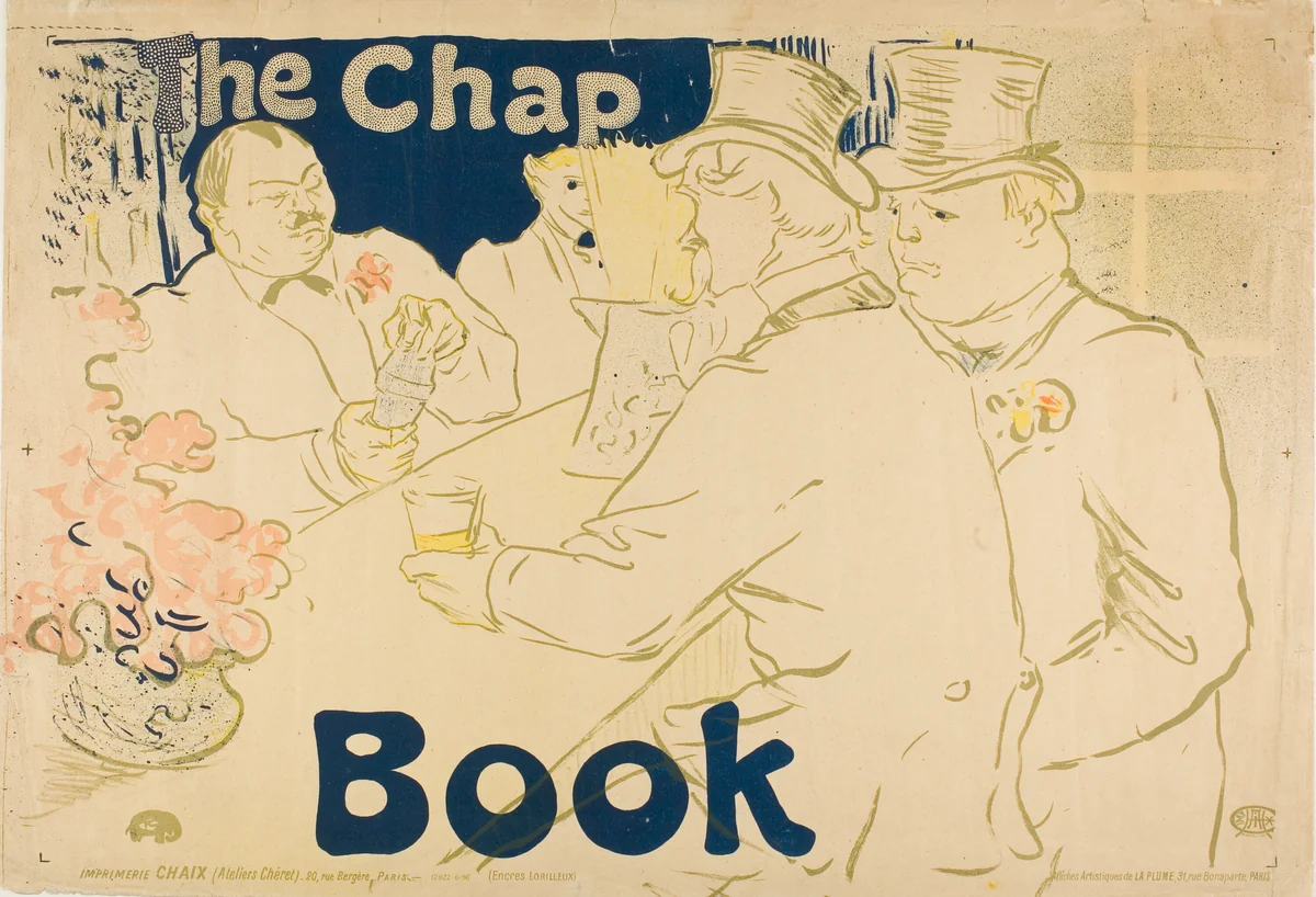 Irish and American Bar, Rue Royale—The Chap Book by Henri de Toulouse-Lautrec, print, 1895