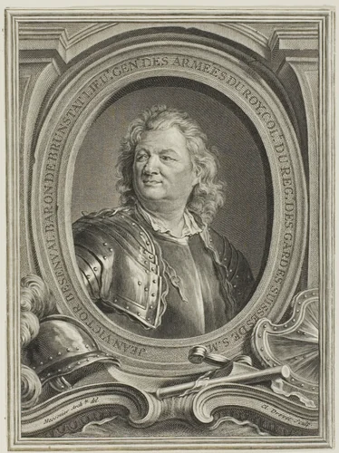 Portrait of Jean-Victor, Baron de Besenval by Claude Drevet, print, 1742-1781
