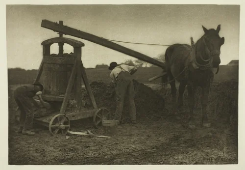 The Clay Mill (Norfolk) by Peter Henry Emerson, print, 1883-1887