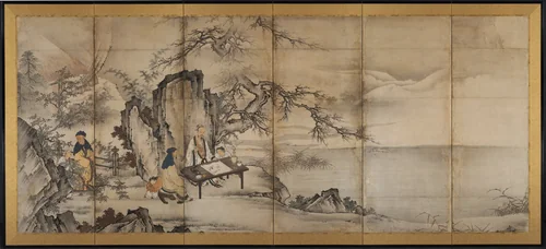 The Four Accomplishments by Kano Shōei, painting, 1573-1615