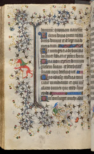 Hours of Charles the Noble, King of Navarre (1361-1425): fol. 153v, Text by Master of the Brussels Initials and Associates, book, 1400-1410