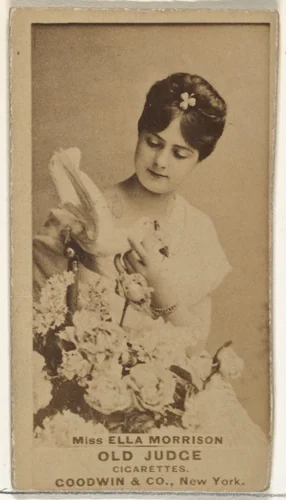 Miss Ella Morrison, from the Actors and Actresses series (N171) for Old Judge Cigarettes by Goodwin & Company, photograph, 1886-1890