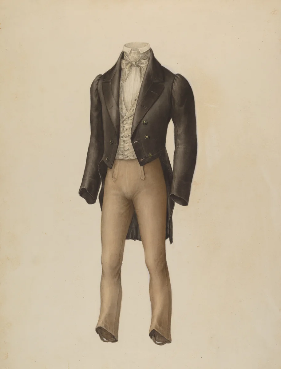Man's Suit by Henry De Wolfe, index of american design, 1935-1942