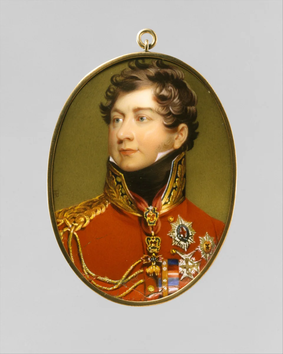 George IV (1762–1830) as Prince Regent, after Lawrence by Henry Bone, other, 1816