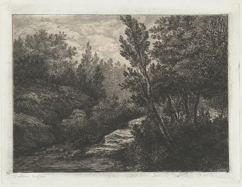 Selva (Woods) by Walter Teodoro Bosio, print, 1870