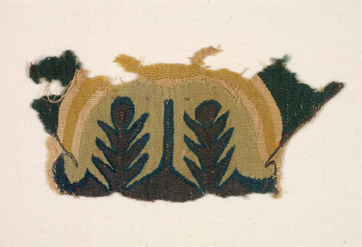 Fragment with Abstracted Leaves by Unknown, textile, 500-599
