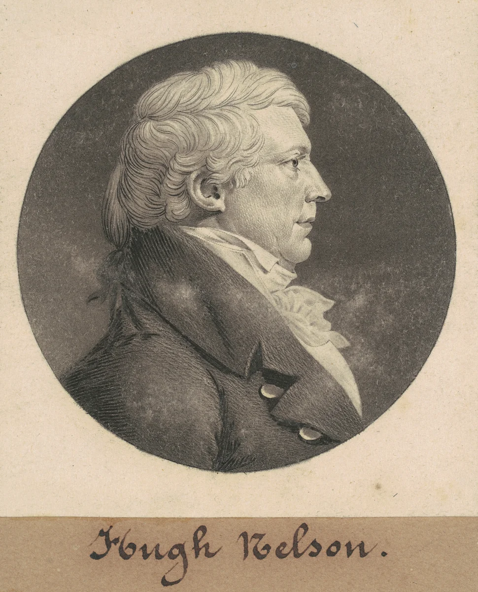 Francis Nelson by Charles B. J. Févret de Saint-Mémin, print, 1808