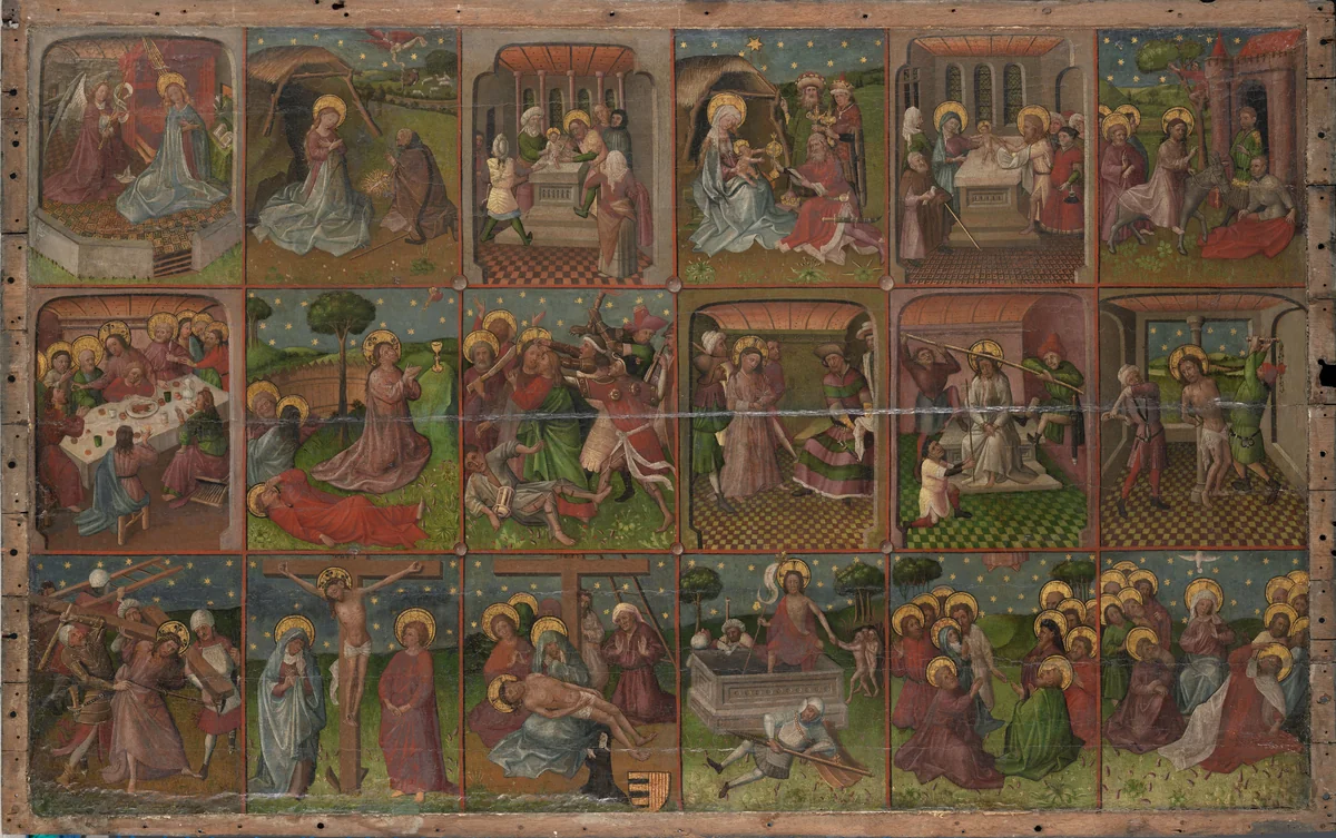 Scenes from the life of Christ by Unknown, painting, 1435