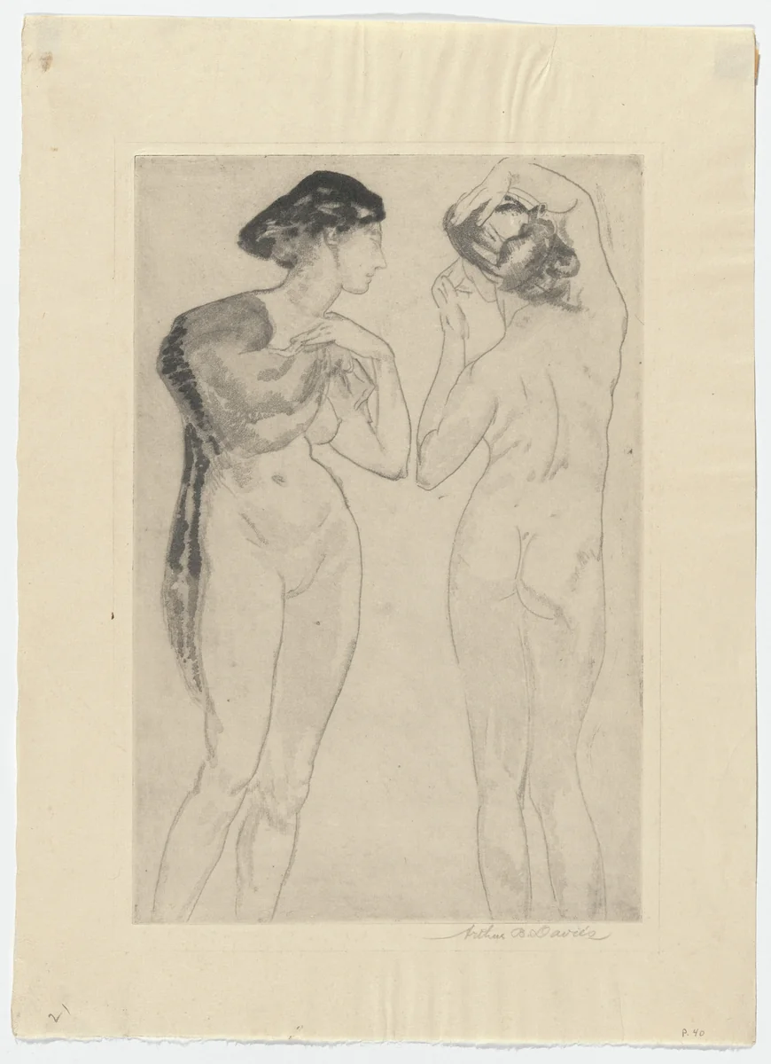 Greek Robe by Arthur B. Davies, print, 1918