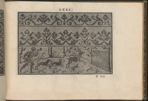 La Vera Perfettione del Disegno di varie sorti di recami, page 36 (recto) by Giovanni Ostaus, book, 1567