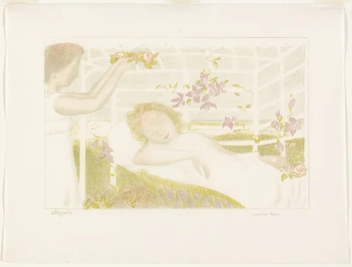 Allegory, plate one from Love by Maurice Denis, print, 1898-1899