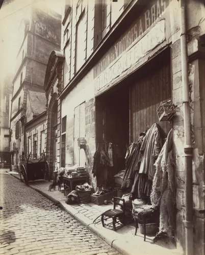 Rue Saint-Julien-le-Pauvre by Eugène Atget, photograph, 1910