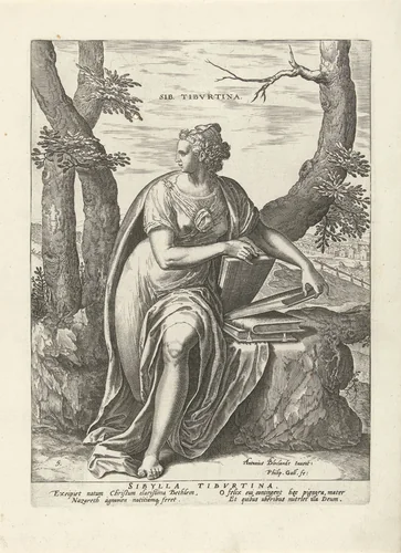Tiburtijnse Sibille by Unknown, print, 1575