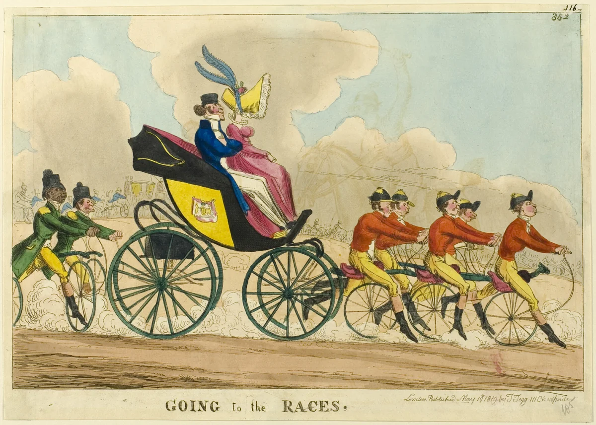 Going to the Races by William Heath, print, 1819