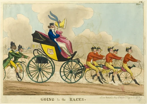 Going to the Races by William Heath, print, 1819