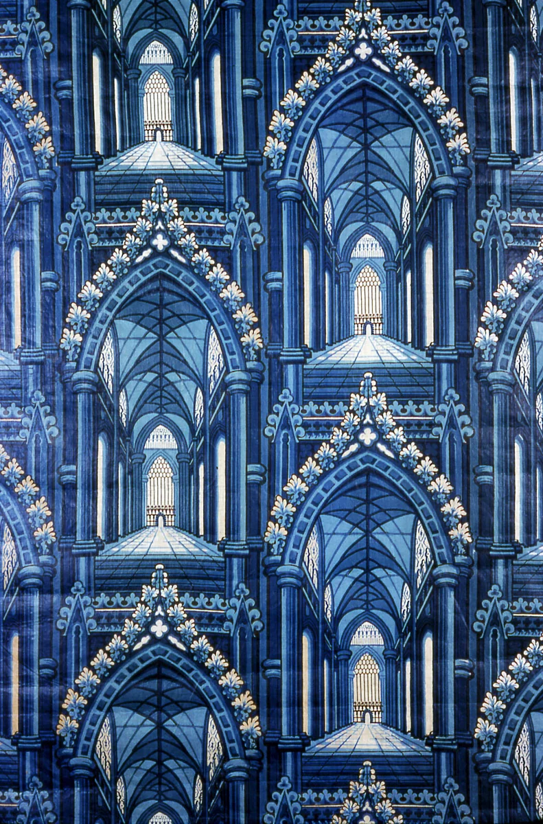 Curtain by Possibly England, textile, 1840-1880