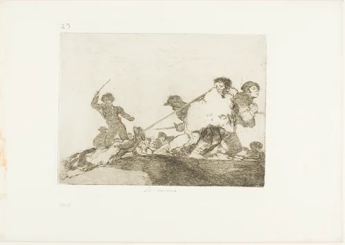 He deserved it, plate 29 from The Disasters of War by Francisco José de Goya, print, 1814-1820