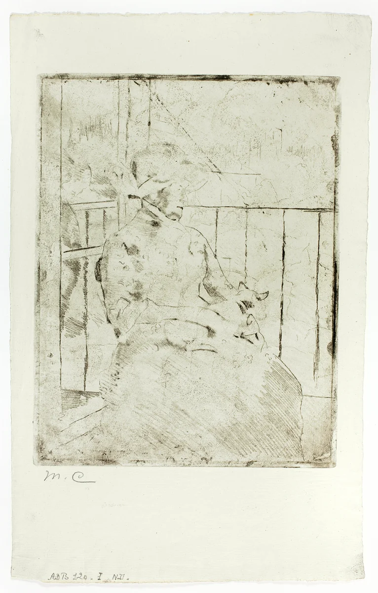 On the Balcony by Mary Cassatt, print, 1884-1894