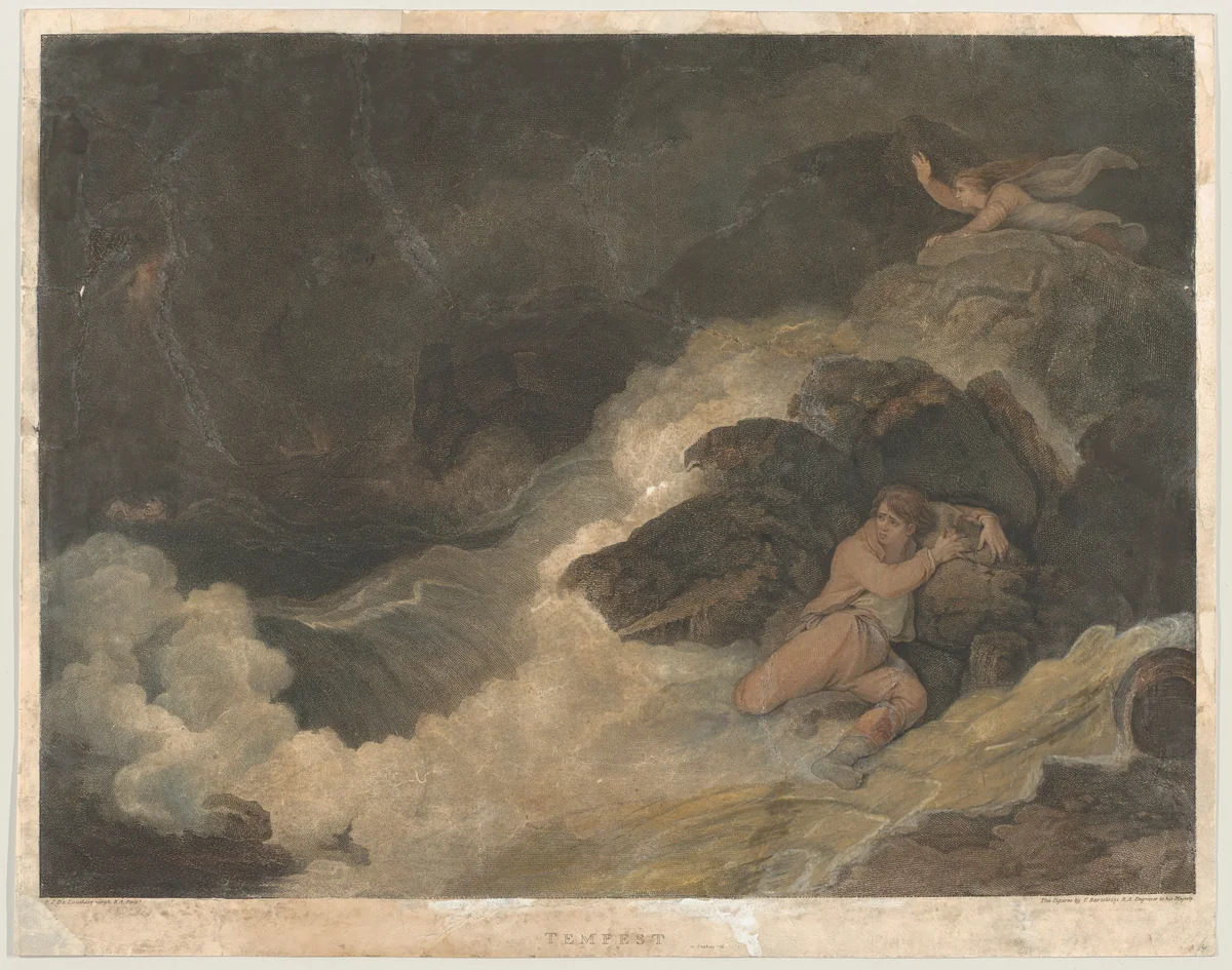 Shakespeare's Tempest (Macklin's British Poets) by Francesco Bartolozzi, print, 1798